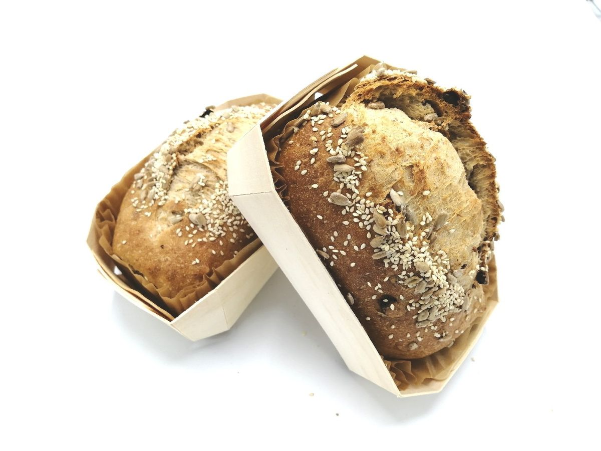 Multinut notenbroodje met desem